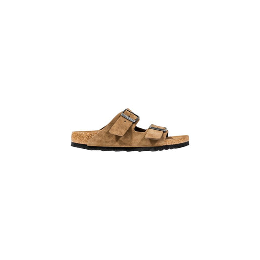 Sandali Birkenstock in pelle scamosciata marrone