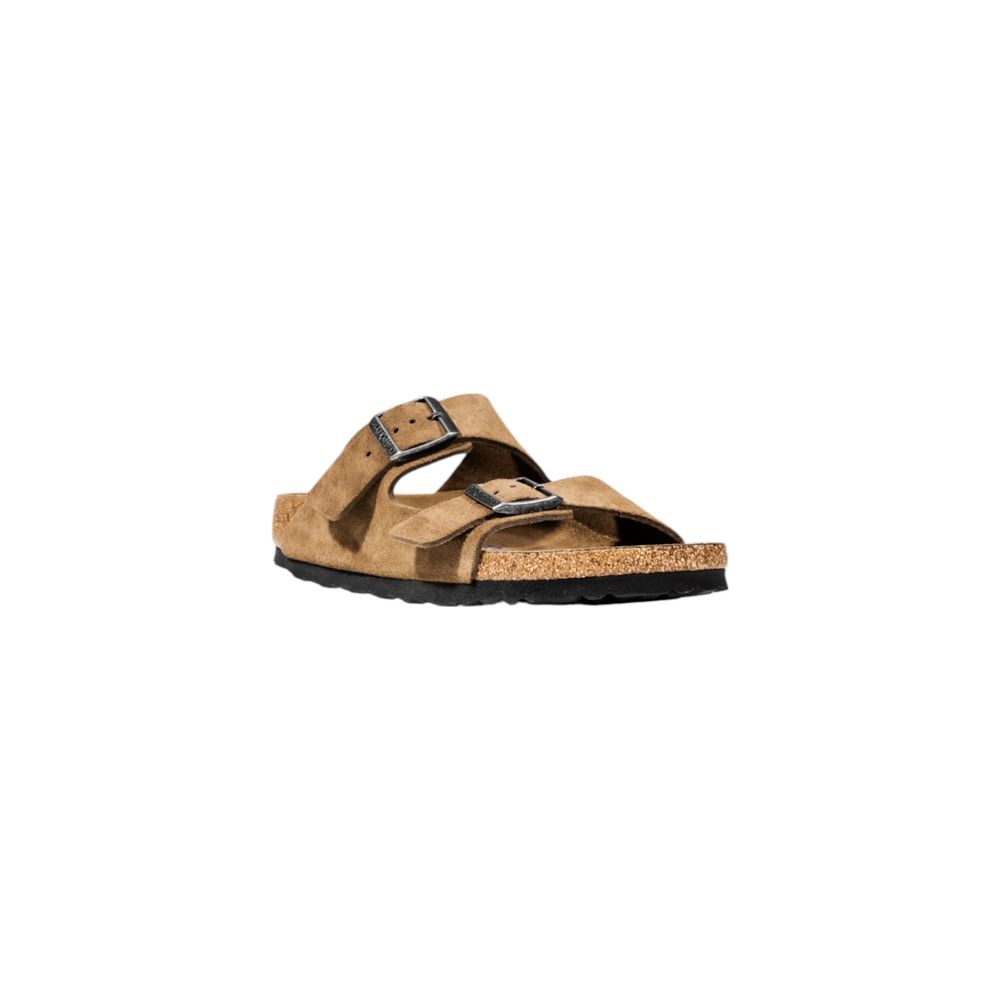 Sandali Birkenstock in pelle scamosciata marrone