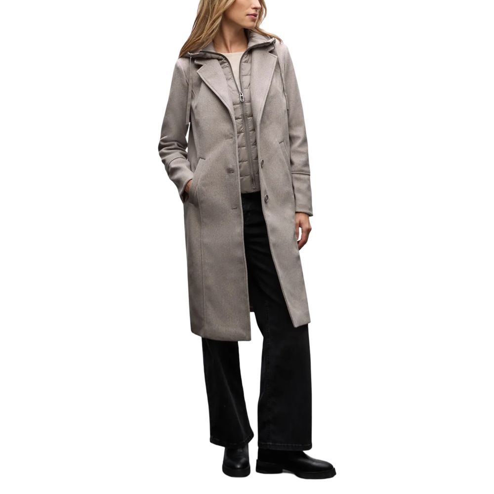 Manteau Street One en polyester beige