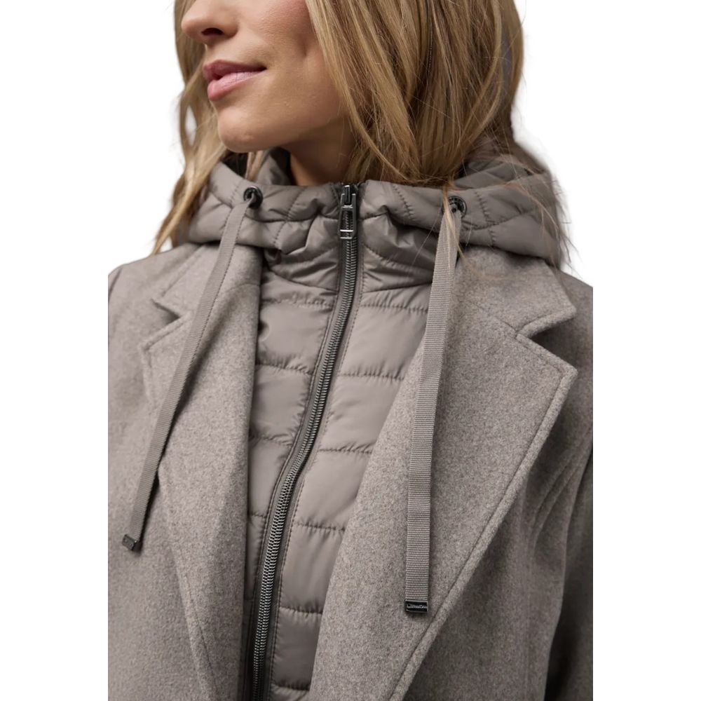 Manteau Street One en polyester beige