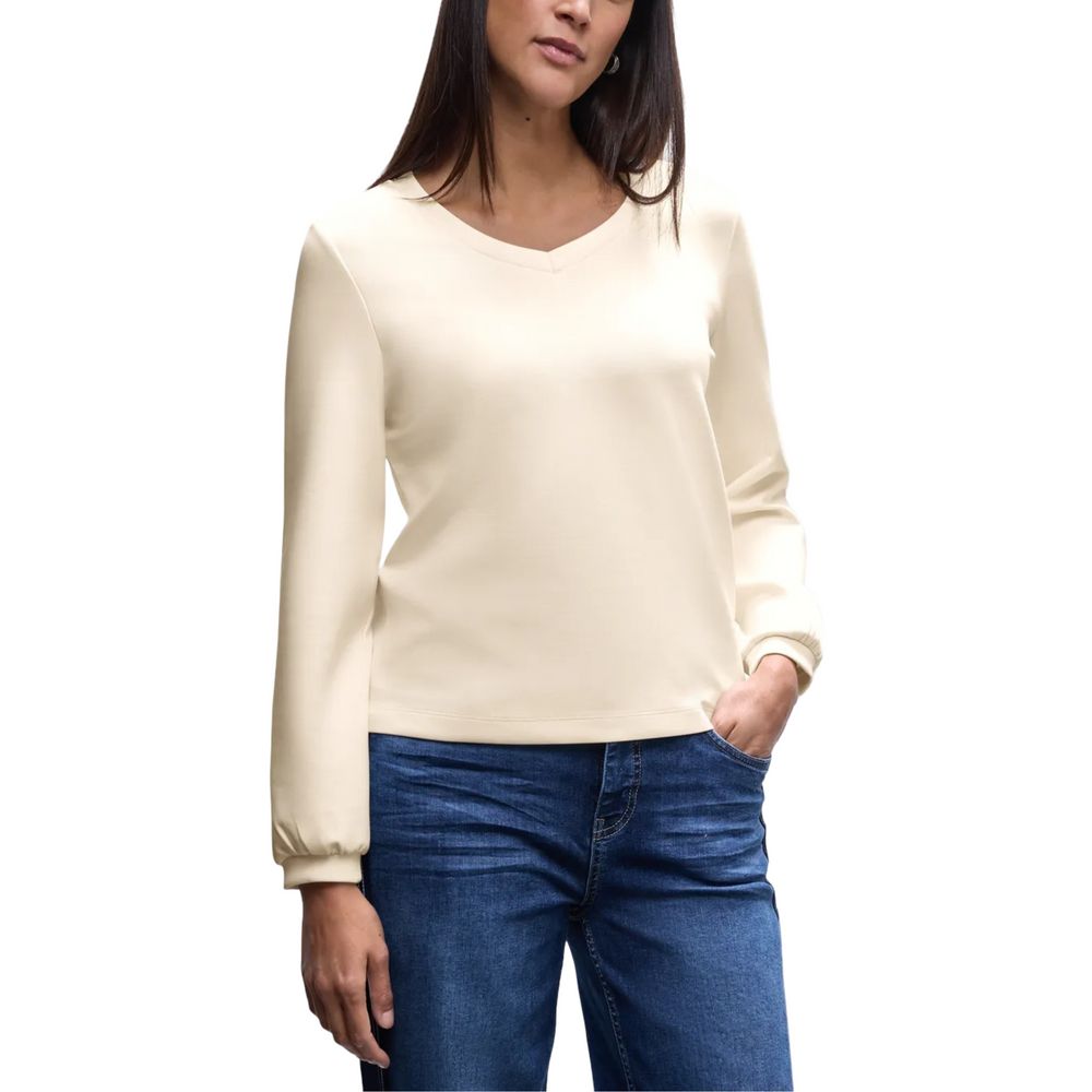 Felpa Street One beige in modal