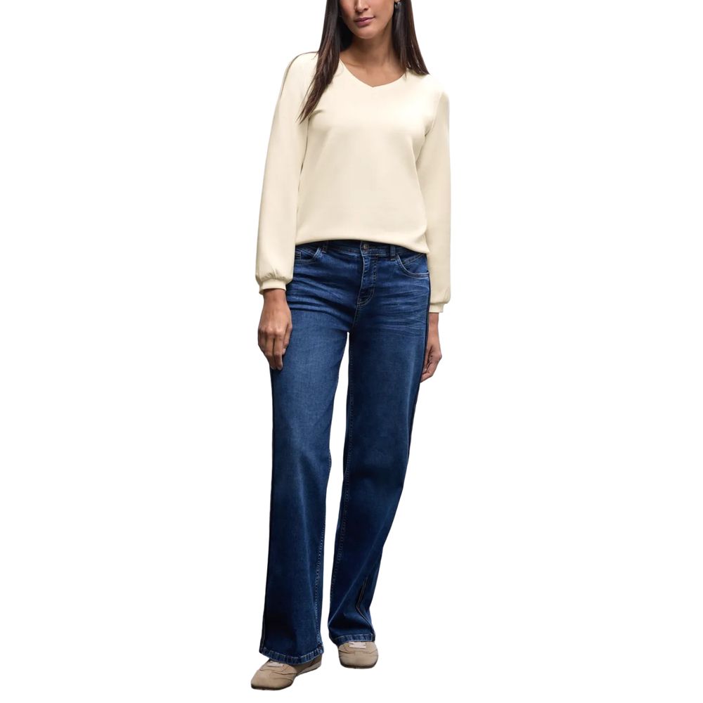 Felpa Street One beige in modal