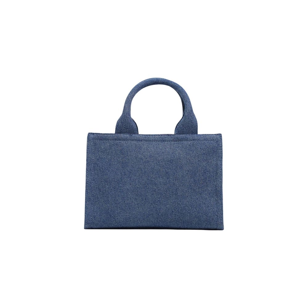 Borsa Love Moschino in cotone blu
