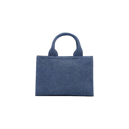 Borsa Love Moschino in cotone blu