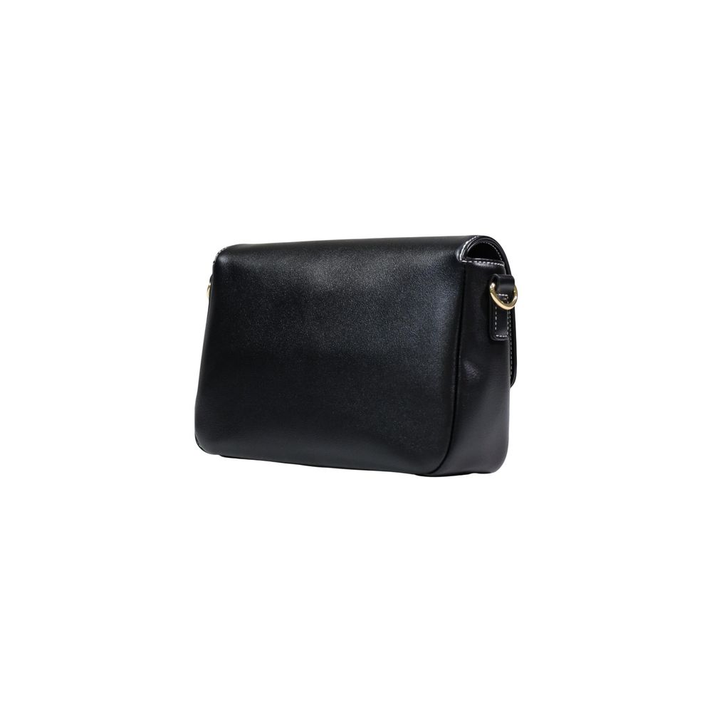 Borsa a mano nera in polietilene Love Moschino