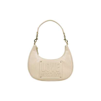 Sac à main Love Moschino en polyéthylène crème