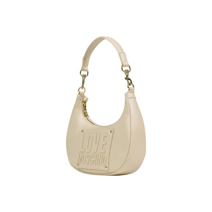 Sac à main Love Moschino en polyéthylène crème