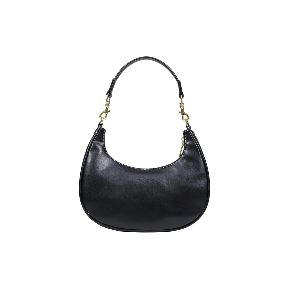 Borsa a mano nera in polietilene Love Moschino