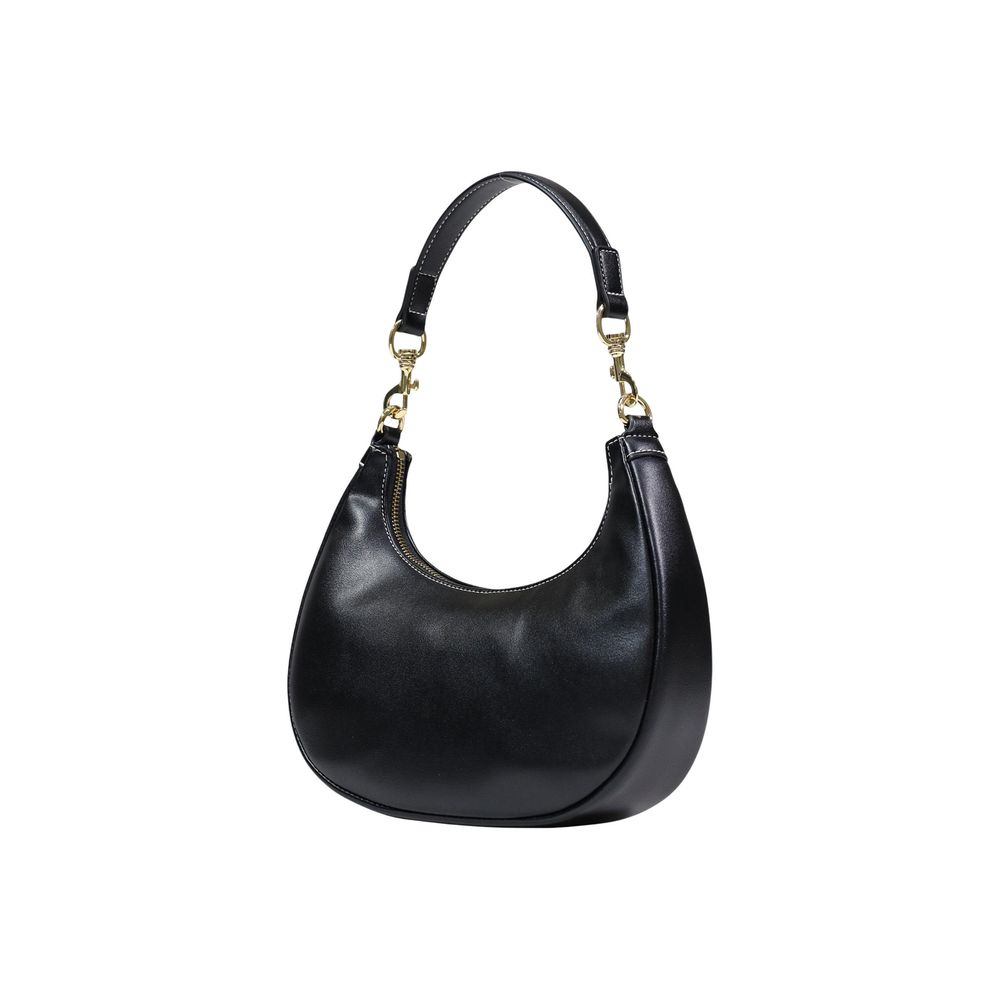 Borsa a mano nera in polietilene Love Moschino