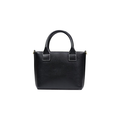 Borsa a mano nera in polietilene Love Moschino