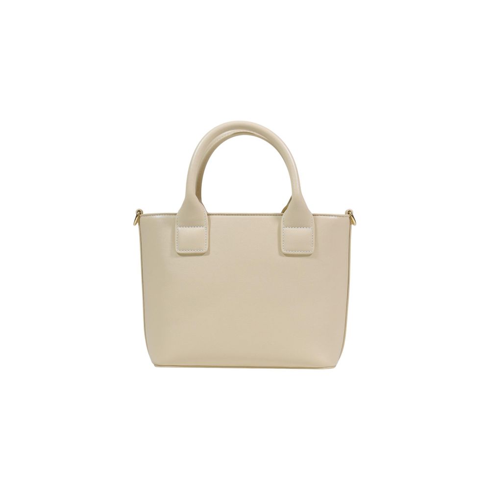 Borsa Love Moschino in polietilene color crema