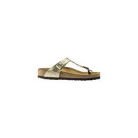 Sandali piatti Birkenstock in sintetico dorato