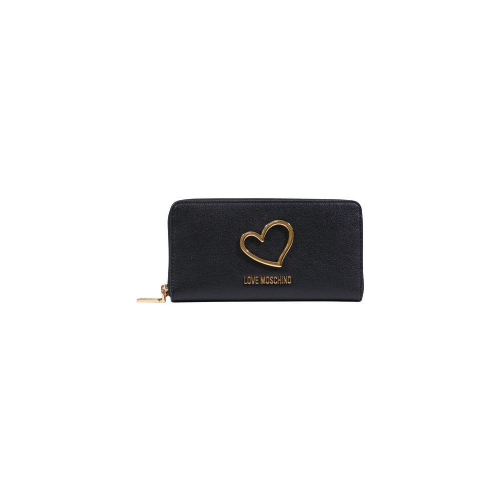Portafoglio Love Moschino in polietilene nero