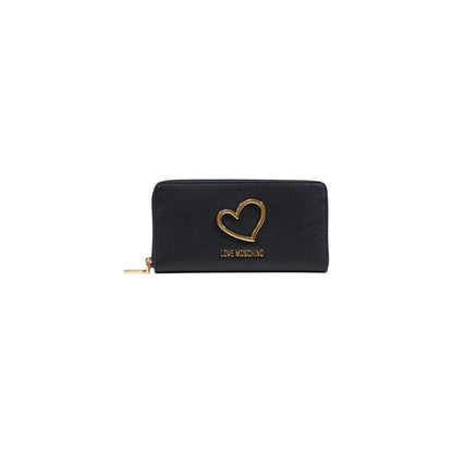 Portafoglio Love Moschino in polietilene nero