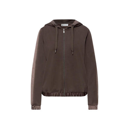 Felpa con cappuccio Street One in modal marrone