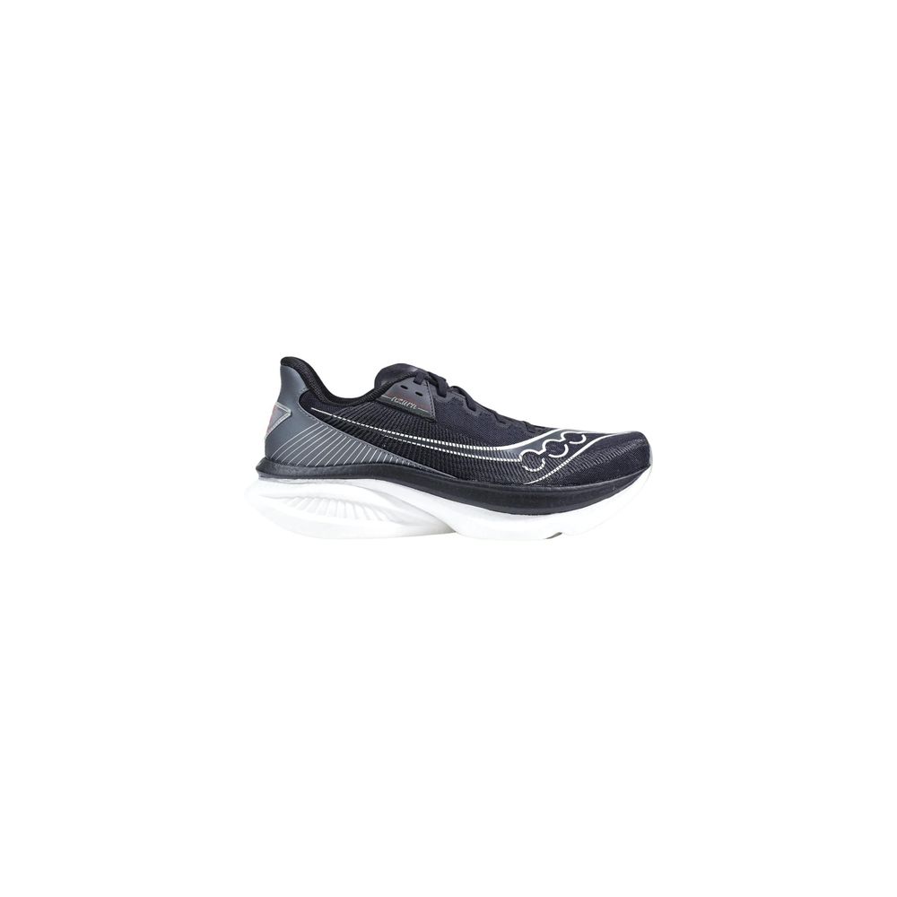Baskets Athlétiques en Textile Noir et Blanc Saucony