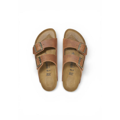 Sandali bassi Birkenstock in pelle marrone