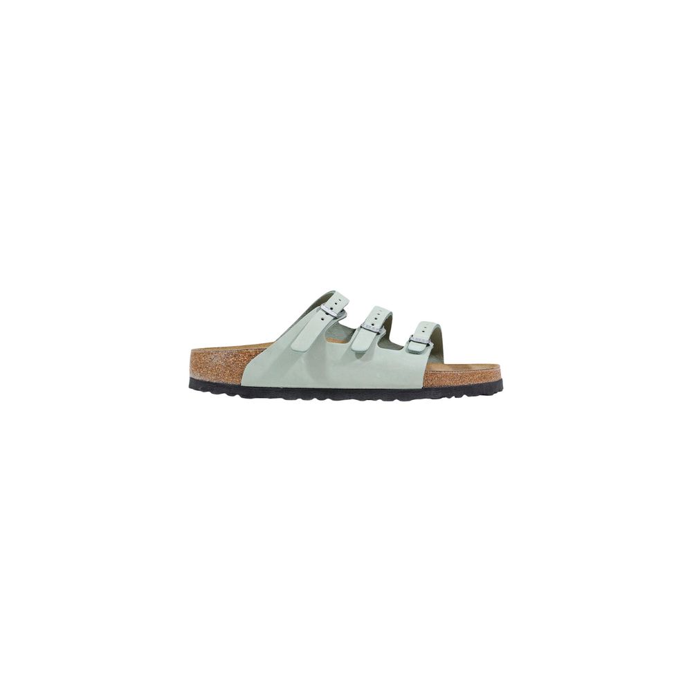 Sandali bassi Birkenstock in pelle verde