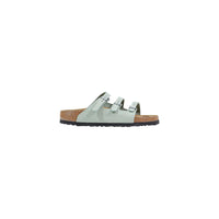 Sandali bassi Birkenstock in pelle verde