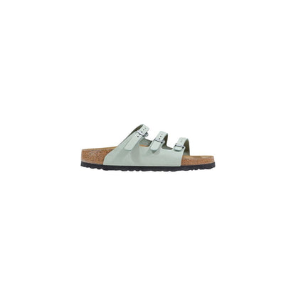 Sandali bassi Birkenstock in pelle verde