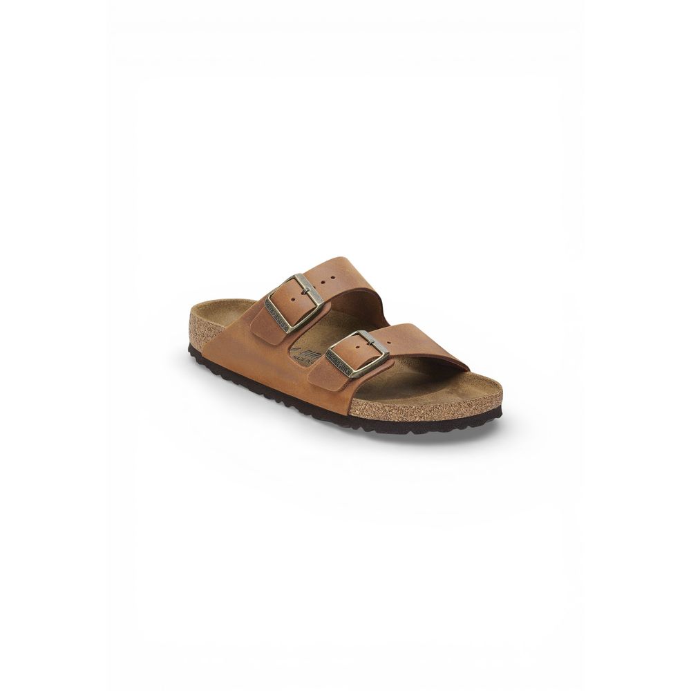 Sandali bassi Birkenstock in pelle marrone