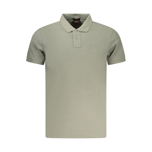 Polo da uomo Hugo Boss in cotone verde