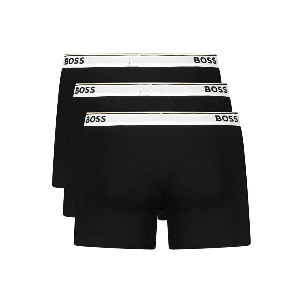 Hugo Boss Caleçon Homme en Coton Noir