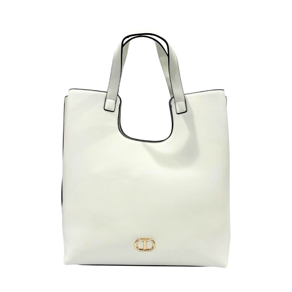 Sac à main femme blanc en PU Twinset
