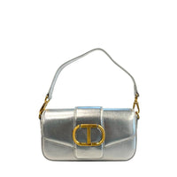 Sac bandoulière Twinset en similicuir argenté pour femme