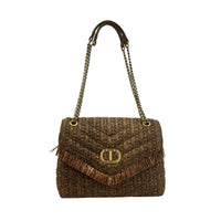 Borsa a tracolla Twinset da donna in polipropilene marrone
