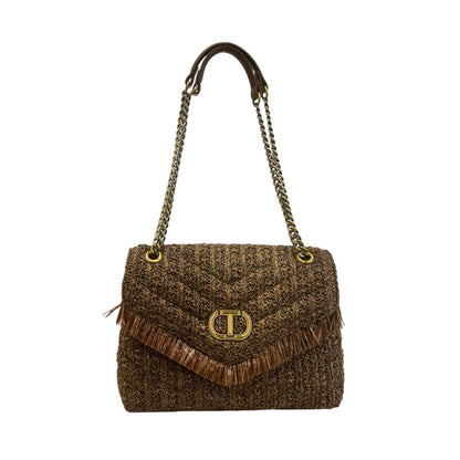 Borsa a tracolla Twinset da donna in polipropilene marrone