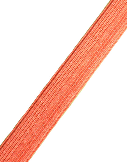 Cintura in vita Malo Green Orange intrecciata con fibbia in metallo