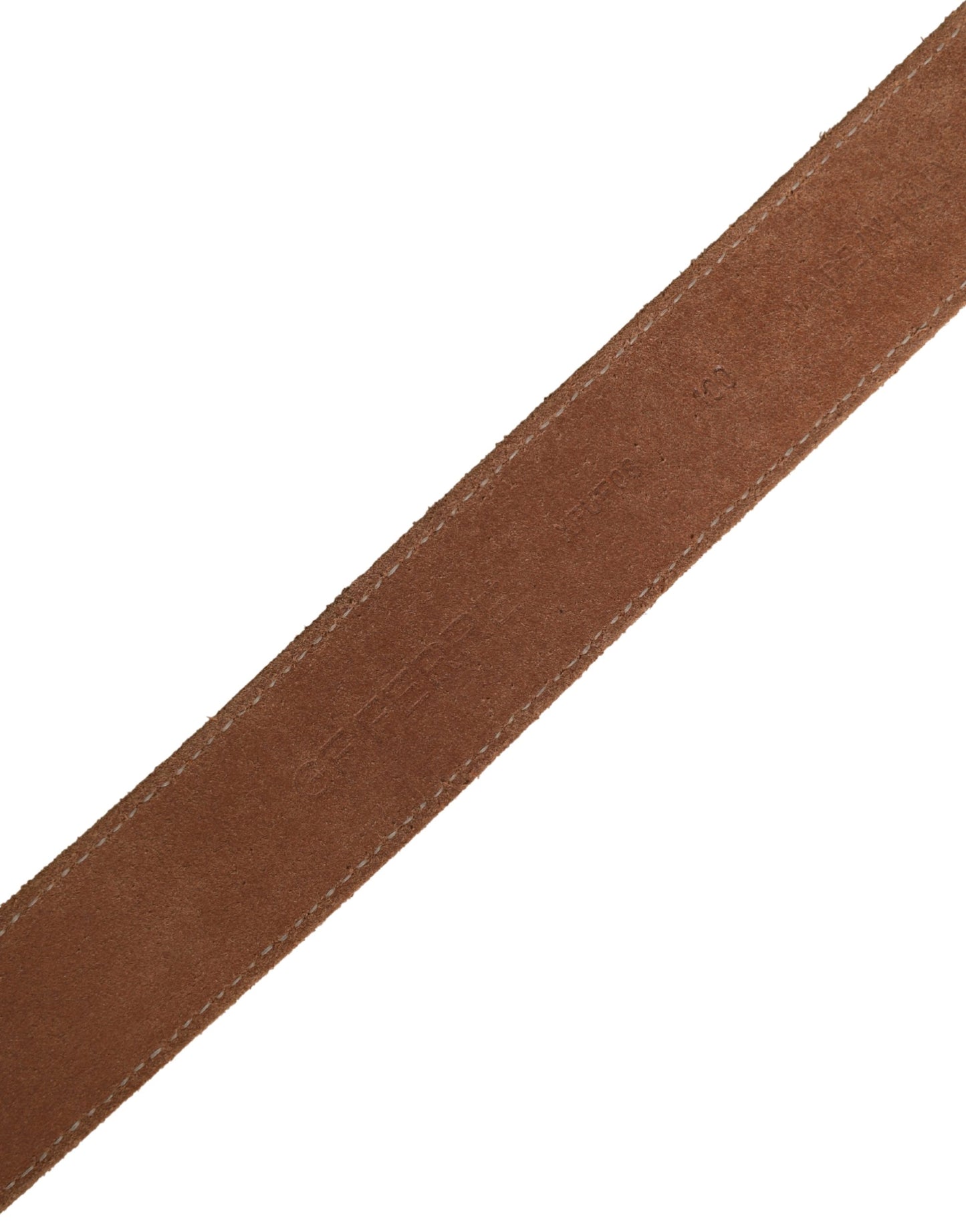 Ceinture GF Ferre homme toile beige boucle métal argenté