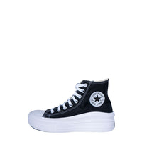 Baskets plateforme Converse en coton noir