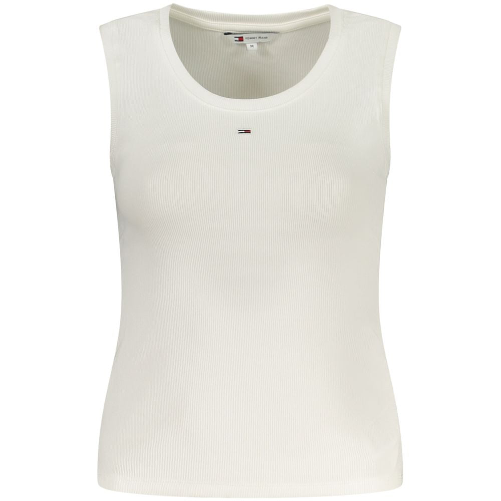 Tommy Hilfiger Canotta da Donna in Cotone Bianco