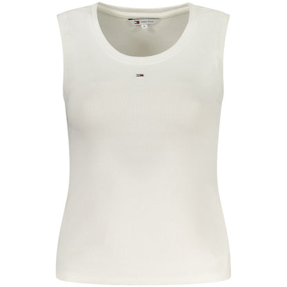 Tommy Hilfiger Canotta da Donna in Cotone Bianco