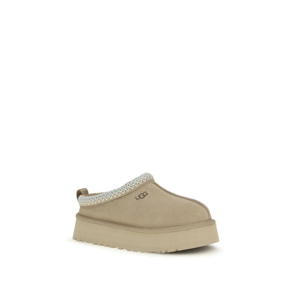 Mules UGG en Cuir de Veau Beige Bos Taurus