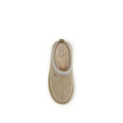 Mules UGG en Cuir de Veau Beige Bos Taurus