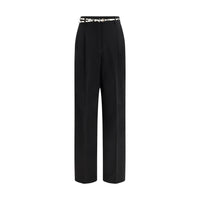 Pantaloni Max Mara neri in triacetato