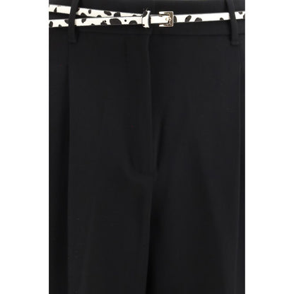 Pantaloni Max Mara neri in triacetato
