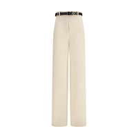 Pantalon habillé Max Mara en triacétate beige