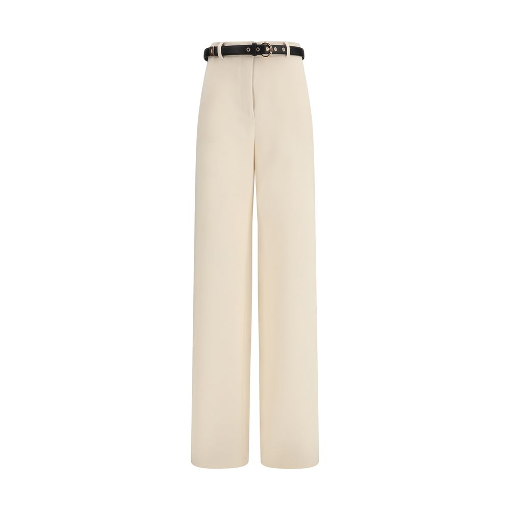 Pantalon habillé Max Mara en triacétate beige
