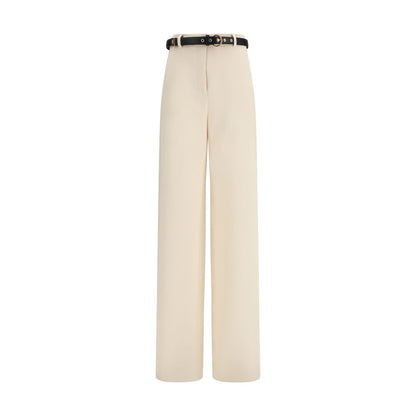 Pantalon habillé Max Mara en triacétate beige