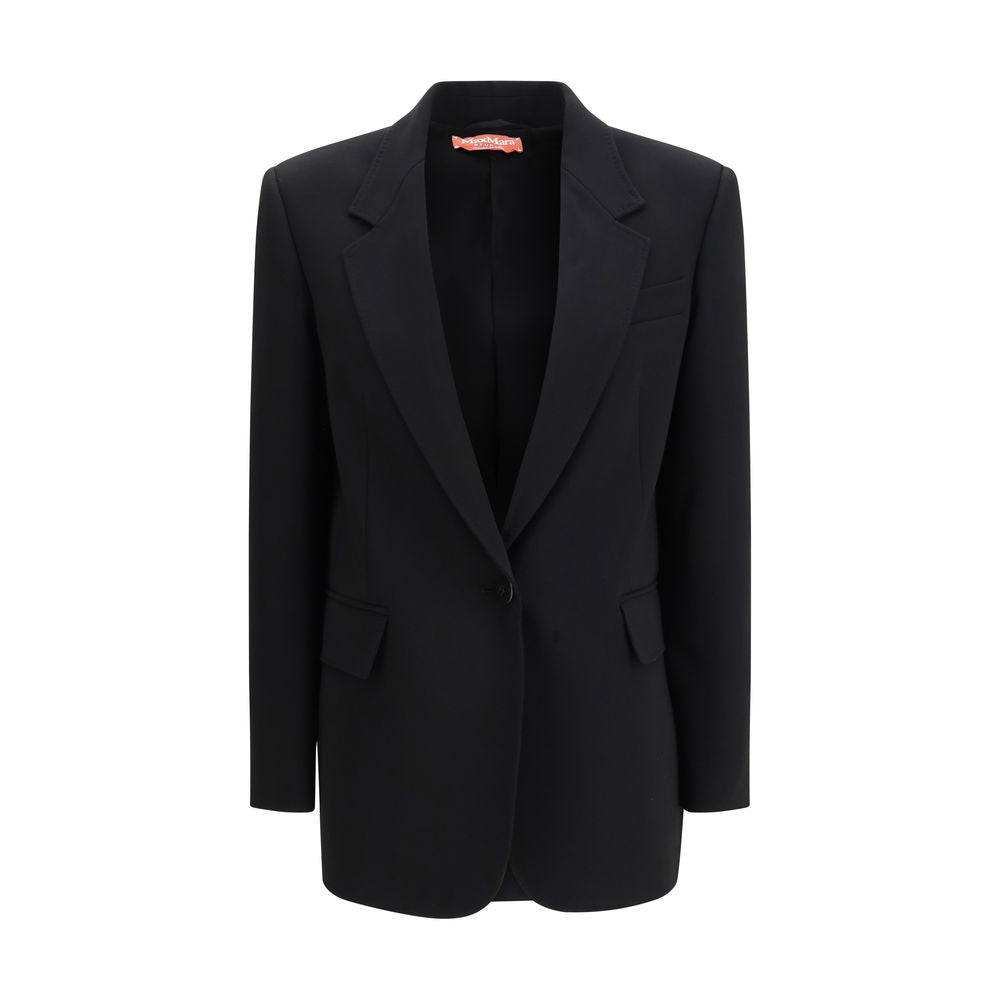 Blazer en triacétate noir Max Mara