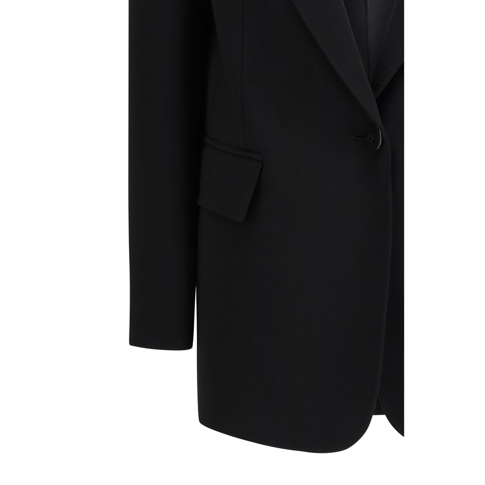 Blazer en triacétate noir Max Mara