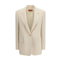 Blazer Max Mara en triacétate beige