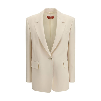 Blazer Max Mara en triacétate beige