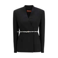 Cappotto Max Mara in triacetato nero