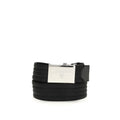 Ceinture fine noire Prada