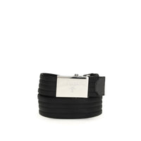 Cintura sottile in poliestere nero Prada